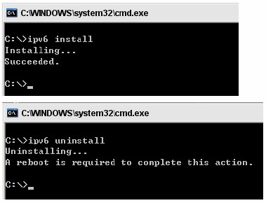 ipv6 uninstall